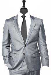  Two Button 2020 New Formal Style Light Grey Vested 3 Pieces Summer