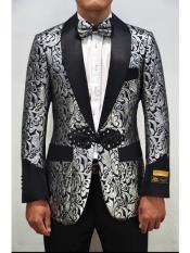 silver prom jacket