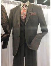  Mens GreyTwo Button suit