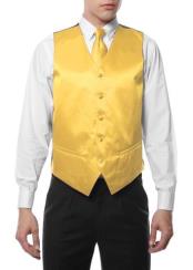  Mens 4PC Big and Tall Dress Tuxedo Wedding Vest ~ Waistcoat ~