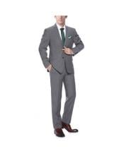  Renoir Suits - Renoir Fashion Mens Dark Grey  Classic Fit Suit