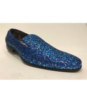  Mens Slip-On Style Blue Shoes