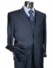  Tone on Tone Shadow Stripe Athletic Cut Classic Suits Mens suit 
