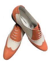 mens coral dress shoes