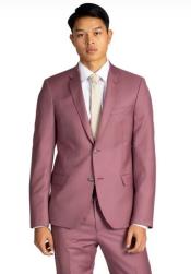  Mens Rose Gold - Dusty Rose One Chest Pocket Suits / Tuxedo