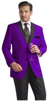  Velour Mens blazer Jacket Purple Two Button Party Suit & Tuxedo &