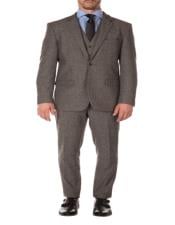  Tweed 3 Piece Suit - Tweed Wedding Suit Mens Slim Fit Suit