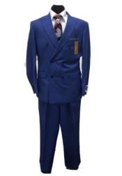 Men's Double Breasted Suits Teal ~ Indigo