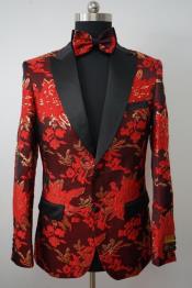  Mens Flower Tuxedo - Floral Blazer - Fashion Colorful Sport Coat With