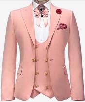  Rose Gold Tuxedo  - Rose Gold Suit - Jacket + Vest
