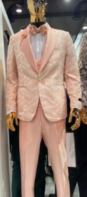  Mens Suit Rose Gold