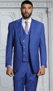  SKU#JA61349 Mend Gold and Blue Suit