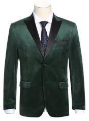  Emerald Green Tuxedo - Green Blazer - Shawl Collar