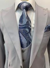 Rossi Man Slim Fit Gray 3pc Suit