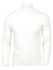  Neck Knits - White