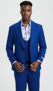 Big and Tall Suits - Indigo Suit For Big Men - Large Men Sizes