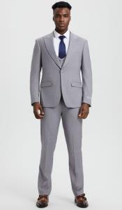 Big and Tall Suits - Light Grey Suit For Big Men - Large Men Sizes