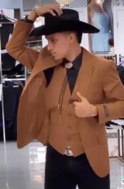  Western Suit - Brown Cowboy Tuxedo