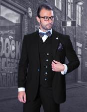  Big and Tall Suit - Suit For Big Man - Black Color