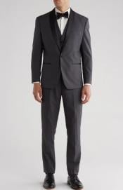  Tuxedo Vested Suit -